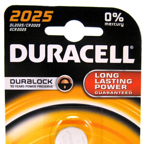 pack of 2 CR2025 3V batteries