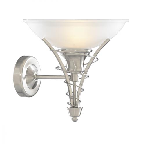 Searchlight 5227SS 1x60W satin silver wall light