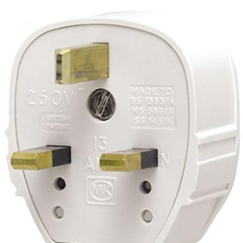 MK 655WHI 13A tough plug white