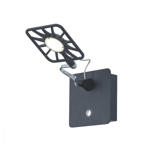 Searchlight 7262-BK LED 1x5W BLACK WALL LIGHT