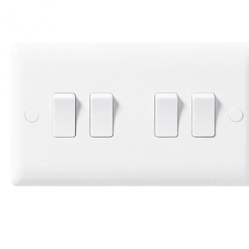 BG 844 4gang 2way 10A lightswitch