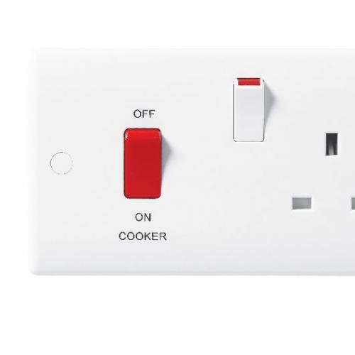 BG 871 45A cooker control unit with 13A socket