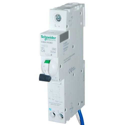 SCHNEIDER 10A 30MA IC60H RCBO type C (ACTI9)