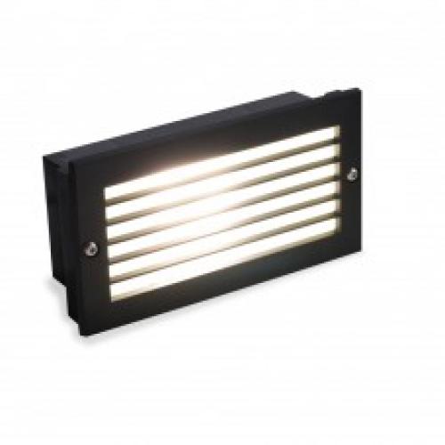 10W LED brick light 4000k IP65 240V Black