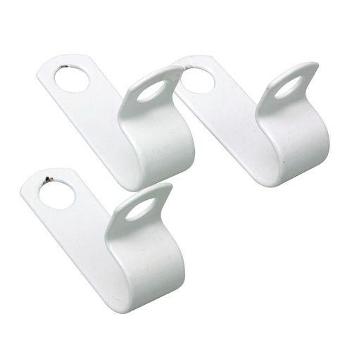 PK 50 White P clips   RCHL37W