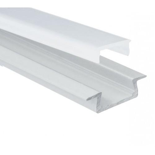 ALL LED 2M White recessed Aluminum Profile