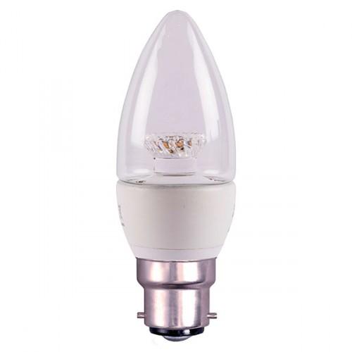 BELL 4W BC LED candle lamp clear (dimmable)