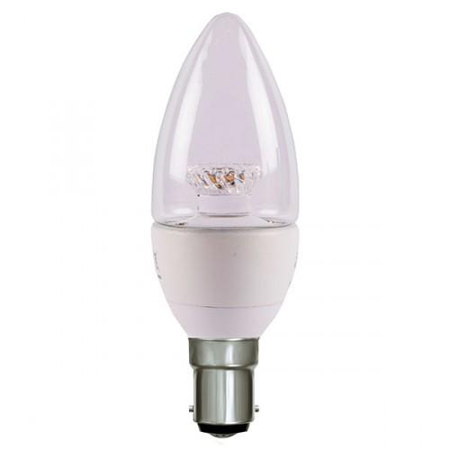 BELL 4W SBC LED candle lamp clear (dimmable)