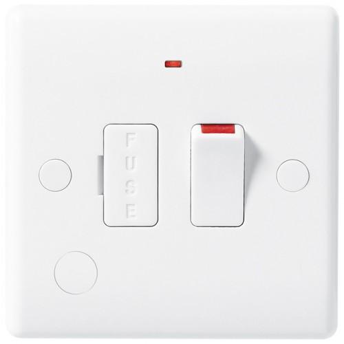 BG 853 13A switched spur with flex outlet & neon