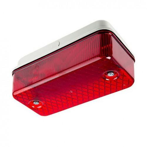 100w GLS Bulkhead BC red lens