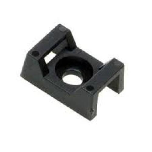 Nylon cradle cable tie support Pk 100 black 9mm