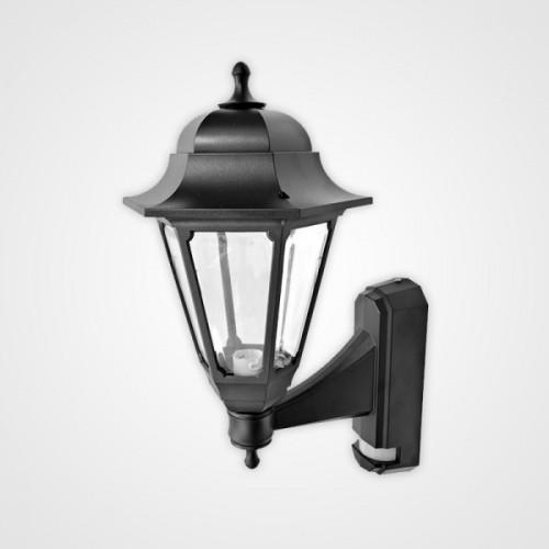 ASD 100W BC coach lantern  black c/w PIR