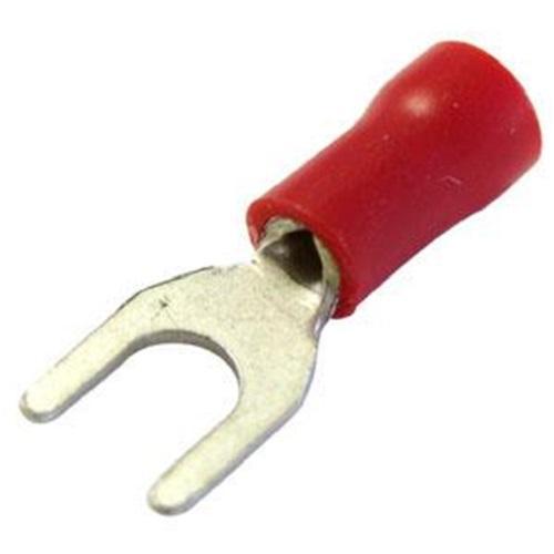 x100 red fork crimp lug