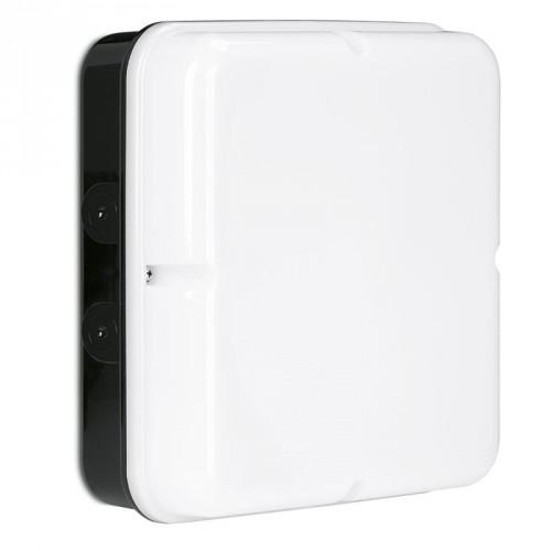 Enlite 18W IP65 LED Square Bulkhead Black EMERGENCY