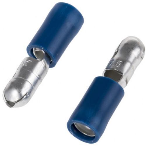 x100 male blue bullet  crimp lug