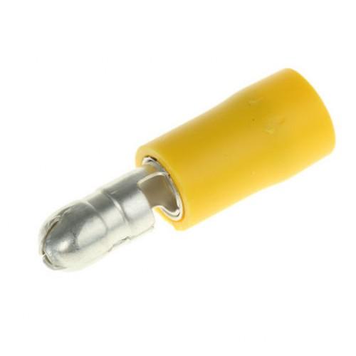 x100 male yellow   bullet  crimp lug