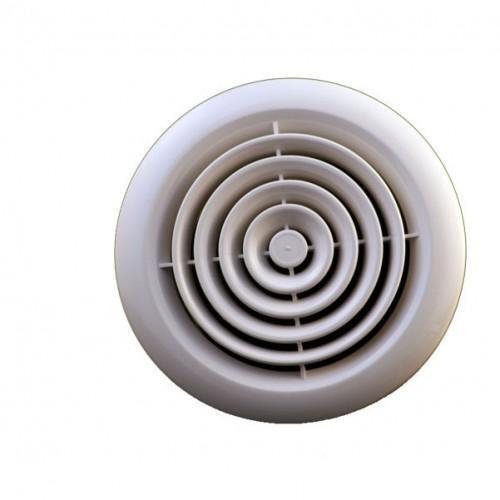 Manrose 4" fixed circular grill white