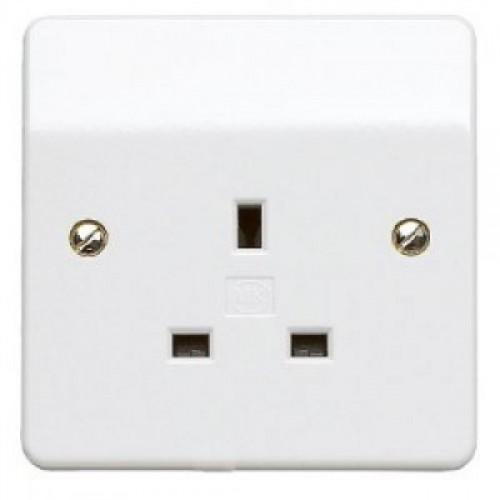 MK K780 WHI 13A 1G socket unswitched