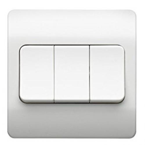 MK K4783WHI 10A 3G 2W switch- wide rocker