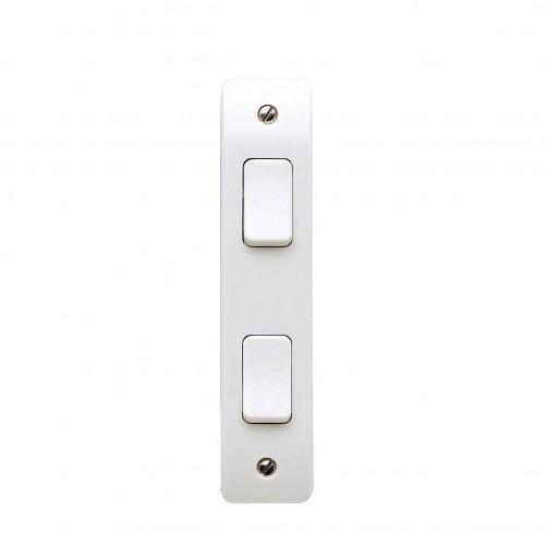 MK K4842WHI 10A 2G 2W architrave switch