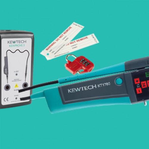 KEWTECH isolation kit includes KEW1780,KEWPROVE KEWLOK & LABELS & POUCH