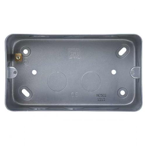 BG MC502 surface box for 3 or 4 gang grid