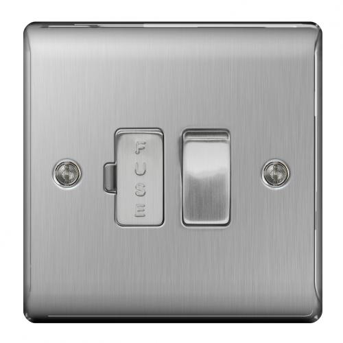 13a Switched fused spur Brushed Steel