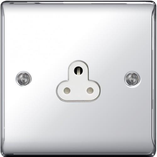 1 Gang 2a socket outlet Polished Chrome