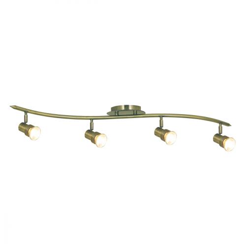 Searchlight 4333AB 4x50W ANTIQUE BRASS 4 Lgt Bar