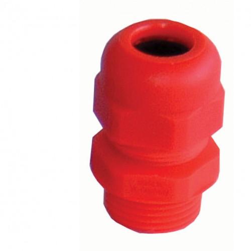 20mm cable gland & l/nut red IP68 (10-14mm dia)