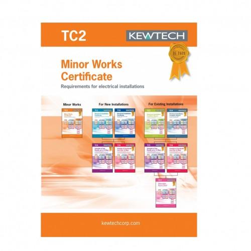 KEWTECH TC2 electrical certificate(minor works)