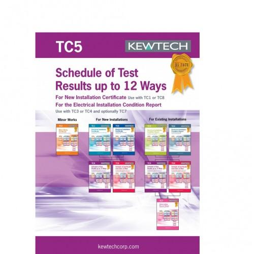 KEWTECH TC5 inspection & test schedule(domestic)