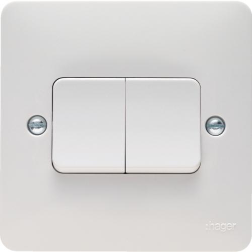 Sollysta WMPS22W 10a 2G 2W switch- wide rocker