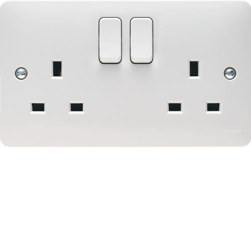 Hager Sollysta WMSS82 2G switched socket