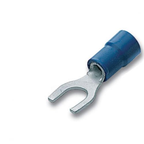 x100 blue fork crimp lug