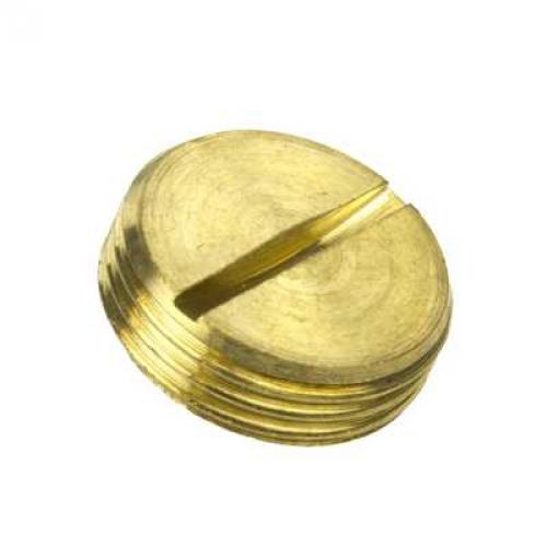 20mm brass slotted plug