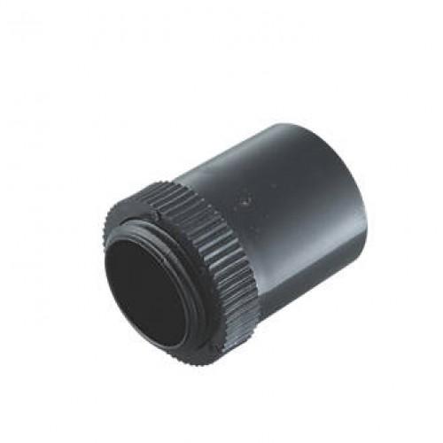 EMA3B black 25mm male adaptor