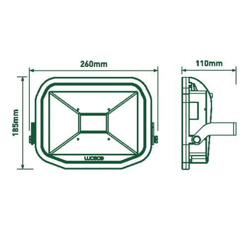 BG 38W LED slimline floodlight (3000lm) 5000K