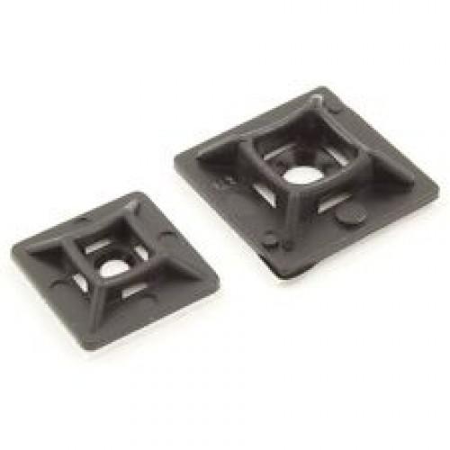 PK100 self adhesive cable tie base black for 3.6mm