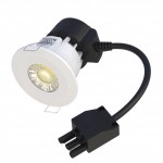 BELL Firestay 8W LED Dim.  c/w white & satin bezels colour changable from 3000k/4000k/6000k