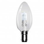 28W SBC energy efficient halogen clear candle