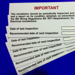 x 5 Periodic Inspection Rigid Label 130 x 60mm