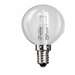 18W SES energy efficient halogen clear round lamp