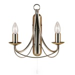 Searchlight 6342-2 AB antique brass light fitt.