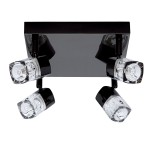 Searchlight 7884BC 4x33W G9 BLACK ceiling light