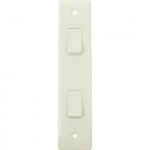 BG 848 2gang 2way 10A architrave lightswitch