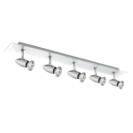 Searchlight 5X50W BAR CHROME WITH FROSTED GLASS