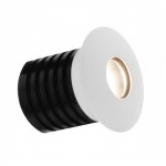 1W IP65 white finish 32mm marker light - 4000K