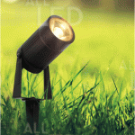 5W LED spike light Blk IP65 3000K c/w filters