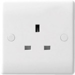 BG 823 1gang 13A unswitched socket